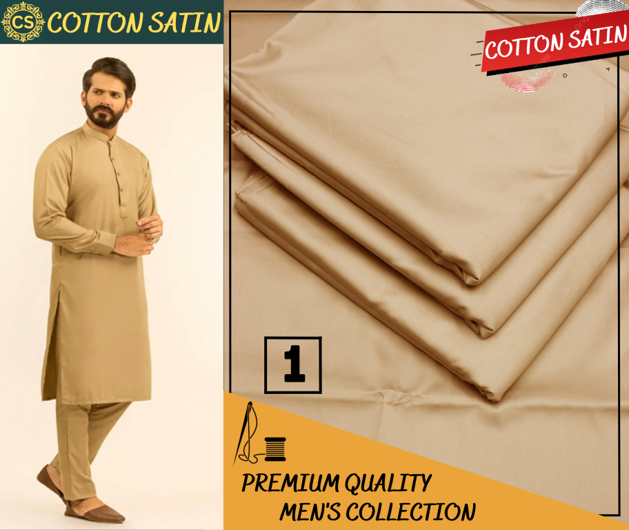 gents cotton satin suit