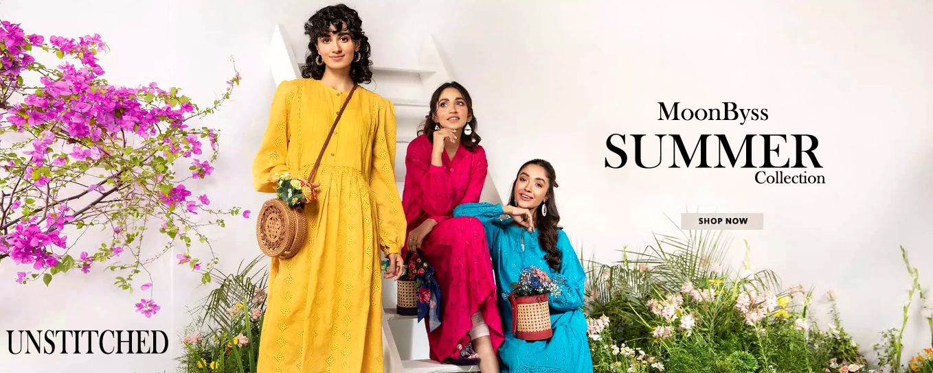 Dive into the Best Lawn Sales Deals - Moonbyss Best Bareeze Unstitched Collection Available