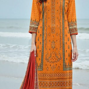 MOONLIGHT 3PC EMBROIDERED DIGITAL PRINTED PREMIUM LAWN VOL-88-3135