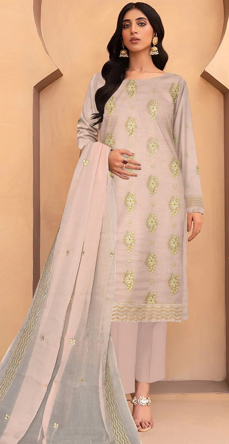 MOONLIGHT 3PC EMBROIDRED DESIGNER LAWN SUMMER