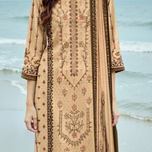 MOONLIGHT 3PC EMBROIDERED DIGITAL PRINTED PREMIUM LAWN VOL-88-3138