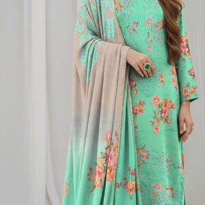 MOONLIGHT 3PC EMBR SEQUIN BANA DORA PRINTED APLIC WORK DESIGNER VOL-185-D-158