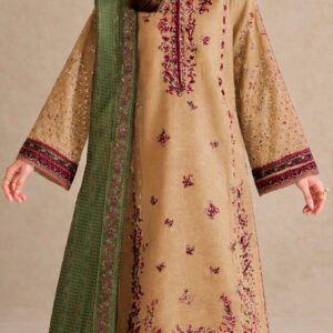 BAROQUE 3PC EMB LUXURY DESIGNER LAWN VOL-06-723