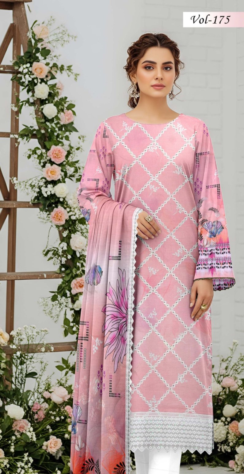 MOONLIGHT 3PC EMBR SEQUIN BOARING BANA DORA LAWN PREMIUM VOL-175-D-96