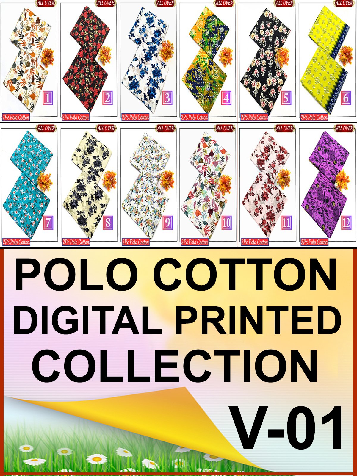 POLO COTTON ALL OVER 2PC PRINTED COLLECTION