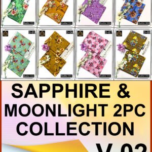 SAPPHIRE MOONLIGHT 2PC ALL OVER KHADDAR DIGITAL PRINTED VOL-02-Set Of 08 Dresses