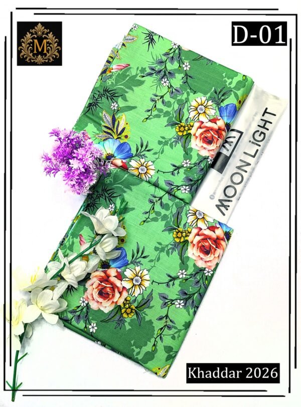 SAPPHIRE MOONLIGHT 2PC ALL OVER KHADDAR DIGITAL PRINTED VOL-02-D-01
