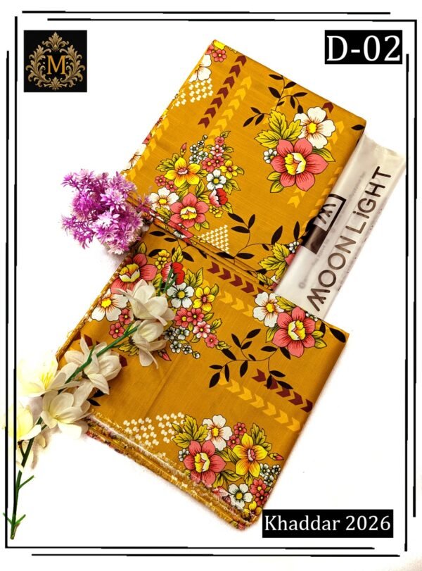 SAPPHIRE MOONLIGHT 2PC ALL OVER KHADDAR DIGITAL PRINTED VOL-02-D-02