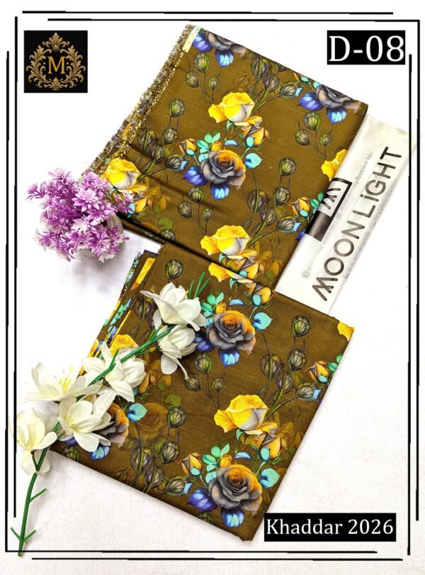 SAPPHIRE MOONLIGHT 2PC ALL OVER KHADDAR DIGITAL PRINTED VOL-02-D-08