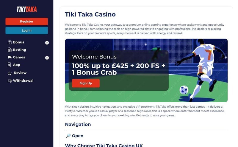 Experience the Thrill of Tiki Taka Casino in the UK's Betting Scene in United Kingdom