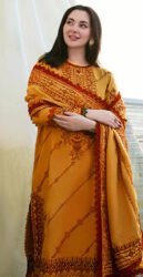 MIX BRANDS 3PC EMBROIDERED LUXURY DESIGNER DHANAK VOL-01-D#652