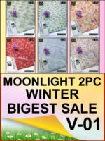 MOONLIGHT 2PC ALL OVER KARANDI DIGITAL PRINTED VOL-01-D-01-Set Of 06 Dresses