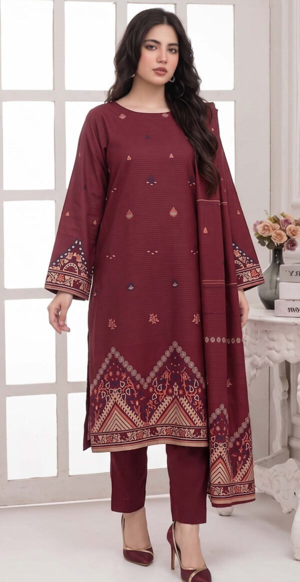 JACQUARD VISCOSE BAROSHA 3PC GOLDEN PEARL PREMIUM VOL-275-D-846