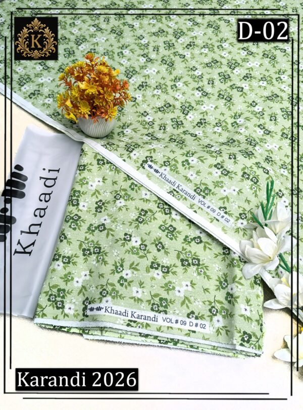 KHAADI 2PC ALL OVER KARANDI DIGITAL PRINTED VOL-03-D-02