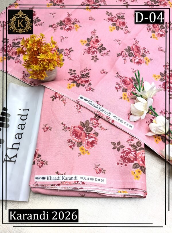 KHAADI 2PC ALL OVER KARANDI DIGITAL PRINTED VOL-03-D-04