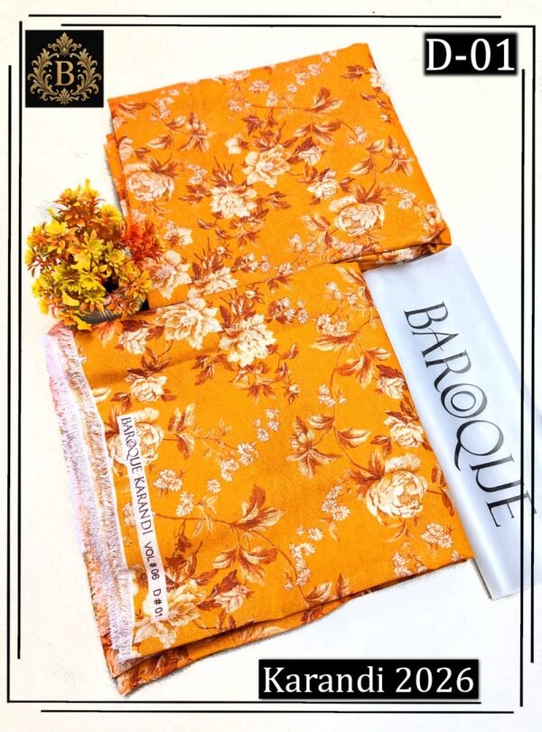 BAROQUE 2PC ALL OVER KARANDI DIGITAL PRINTED VOL-03-D-01