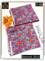 BAROQUE 2PC ALL OVER KARANDI DIGITAL PRINTED VOL-03-D-06