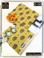 NISHAT 2PC ALL OVER KARANDI DIGITAL PRINTED VOL-01-Set Of 08 Dresses