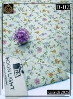 MOONLIGHT 2PC ALL OVER KARANDI DIGITAL PRINTED VOL-01-D-01-Set Of 06 Dresses