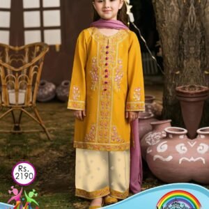 MARIA B KIDS 2PC DHANAK EMBROIDERED VOL-01-1051