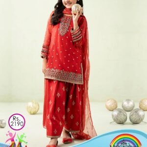 MARIA B KIDS 2PC DHANAK EMBROIDERED VOL-01-1052
