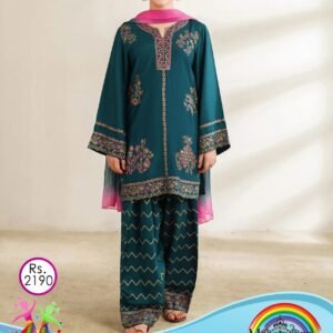 MARIA B KIDS 2PC DHANAK EMBROIDERED VOL-01-1055