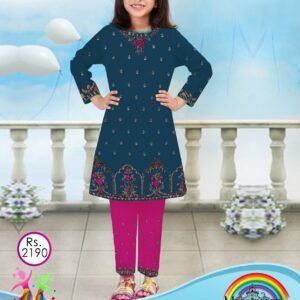 MARIA B KIDS 2PC DHANAK EMBROIDERED VOL-01-1058
