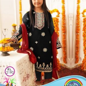 MARIA B KIDS 2PC DHANAK EMBROIDERED VOL-01-1059