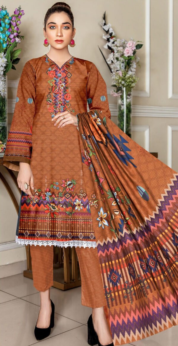 SM 3PC KHADDAR BANA DORA DIGITAL PRINTED COLLECTION VOL-110-197