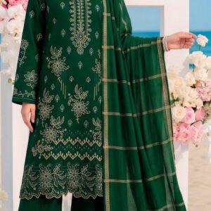 DHANAK 3PC BOARING WORK ESHAAL ANSARI SEQUIN DAMAN DESIGNER VOL-264-D#735