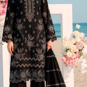 DHANAK 3PC BOARING WORK ESHAAL ANSARI SEQUIN DAMAN DESIGNER VOL-264-D#734