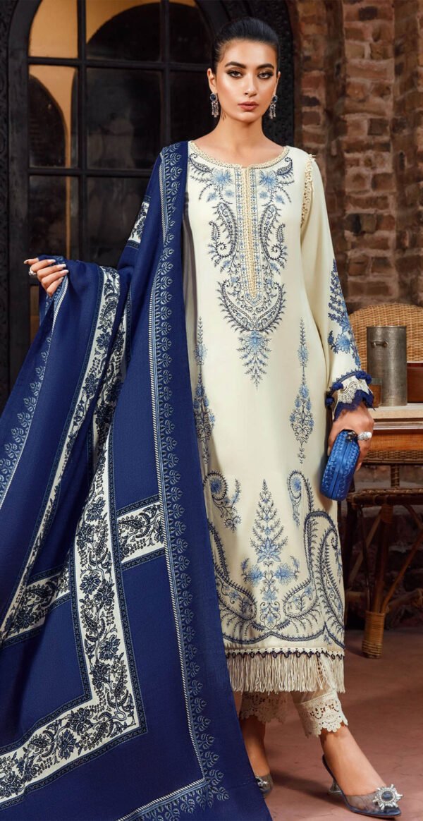 MIX BRANDS 3PC EMBROIDERED DHANAK DESIGNER COLLECTION VOL-04-809