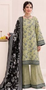 CAMBRIC KHADDAR 3PC BIN SAEED DIGITAL PRINTED WINTER VOL-338-D-1117
