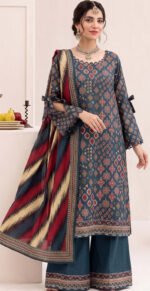 CAMBRIC KHADDAR 3PC BIN SAEED DIGITAL PRINTED WINTER VOL-338-D-1112