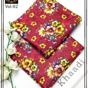 ORIGINAL MIX BRANDS 2PC ALL OVER KHADDAR DIGITAL PRINTED VOL-01-D-02