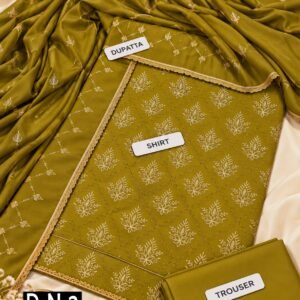 BAREEZE 3PC DHANAK EMBROIDERED DESIGNER COLLECTION VOL-03-D-N-02