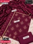 BAREEZE 3PC DHANAK EMBROIDERED DESIGNER COLLECTION VOL-03-Set Of 06 Dresses