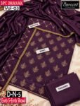 BAREEZE 3PC DHANAK EMBROIDERED DESIGNER COLLECTION VOL-03-Set Of 06 Dresses