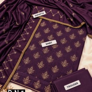 BAREEZE 3PC DHANAK EMBROIDERED DESIGNER COLLECTION VOL-03-D-N-05