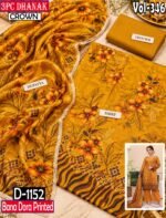 BANA DORA DHANAK 3PC CROWN DIGITAL PRINTED WINTER VOL-346-D-1152