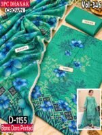 BANA DORA DHANAK 3PC CROWN DIGITAL PRINTED WINTER VOL-346-Set Of 10 Dresses