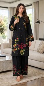 MIX BRANDS 2PC FULL EMBROIDERED DHANAK DESIGNER COLLECTION VOL-07-D-905