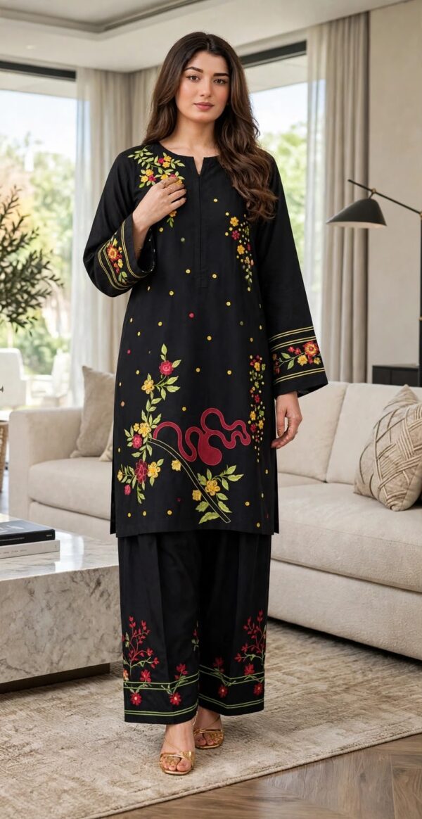 MIX BRANDS 2PC FULL EMBROIDERED DHANAK DESIGNER COLLECTION VOL-07-D-905