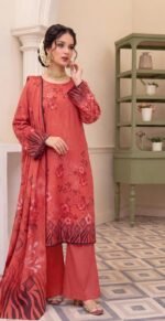 BANA DORA DHANAK 3PC CROWN DIGITAL PRINTED WINTER VOL-346-D-1157