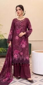 BANA DORA DHANAK 3PC CROWN DIGITAL PRINTED WINTER VOL-346-D-1153