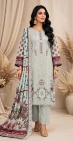 APLIC WORK KHADDAR 3PC COCO BY ZARA SHAHJAHAN EMBROIDRY DIGITAL PRINT VOL-348-1167