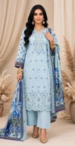 APLIC WORK KHADDAR 3PC COCO BY ZARA SHAHJAHAN EMBROIDRY DIGITAL PRINT VOL-348-1168
