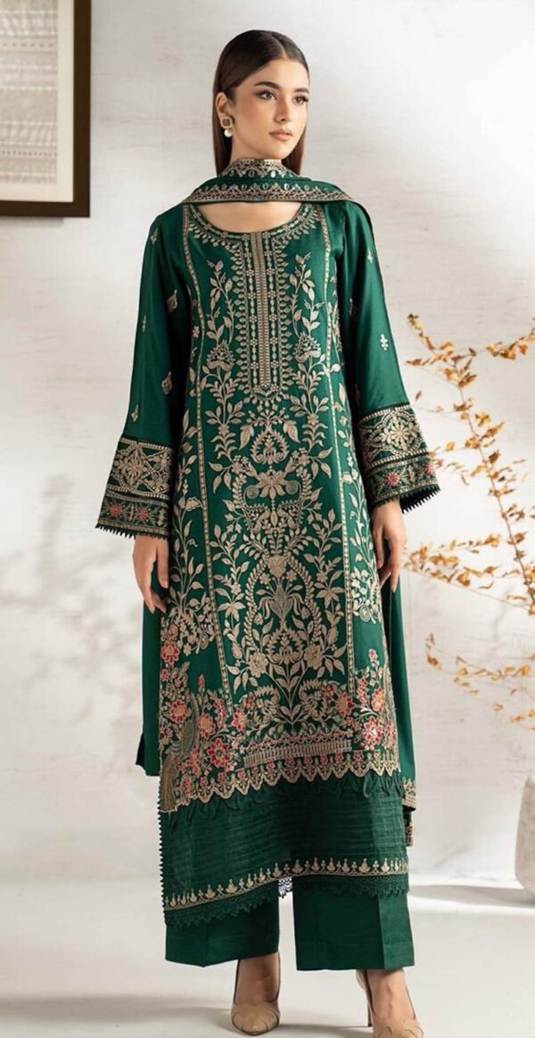 MIX BRANDS 3PC EMBROIDERED DHANAK DESIGNER COLLECTION VOL-04-810
