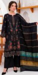 DHANAK 3PC BOARING WORK ESHAAL ANSARI EMBROIDERED SEQUIN DAMAN VOL-262-D-711