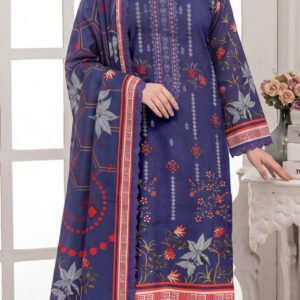 CHAMKI VISCOSE 3PC COCO ZARA SHAHJAHAN EMBROIDERED DIGITAL PRINTED DESIGNER VOL-277-D-864